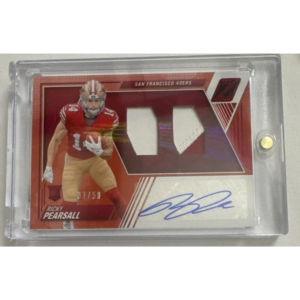 2024 Panini Zenith Color Match Rookie Dual Patch Auto Ricky Pearsall 37/50 🔥